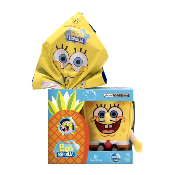 Ovo de Páscoa Pelúcia Bob Esponja 170g